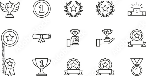 Shopping Sale And Discount Promotion Icon Set Featuring Price Tags, Cardboard Delivery Boxes, Coupon Tickets, Megaphone Announcements, In Line And,