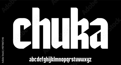 VAGODA, modern geometric circular font with rounded edges