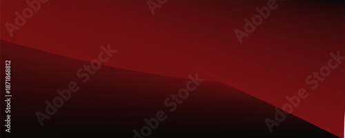 Red black mesh gradient background with wave design. Vector illustration