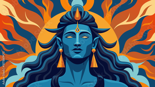 Elegant ornamental pattern with symmetrical design Vector