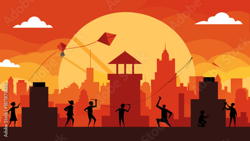 Divine serenity: the radiant blue goddess amidst celestial splendor Vector