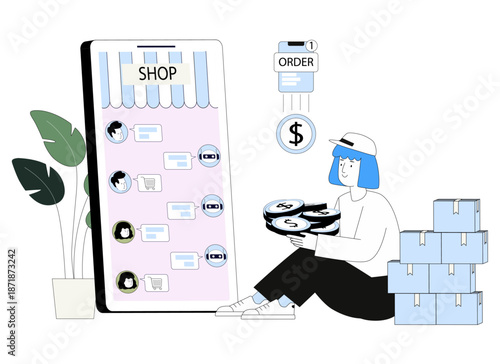 AI Chatbot Streamlines Online Shopping: Assisting Customers and Processing Orders Efficiently with Smart Support and Automated Payments.