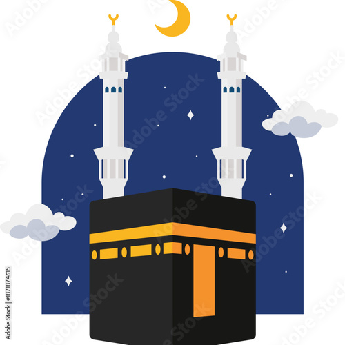 Isra Miraj Illustration