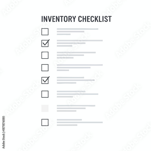 Inventory Checklist Template
