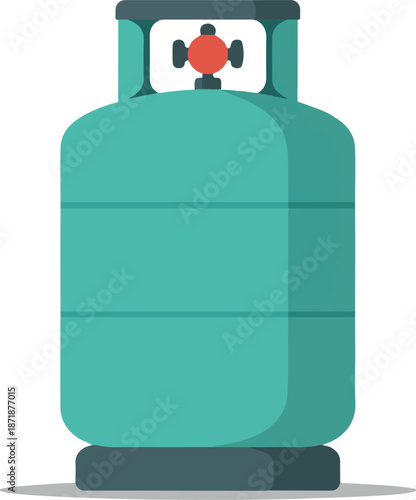 Flat Vector Illustration of Pakistani Gas Cylinder