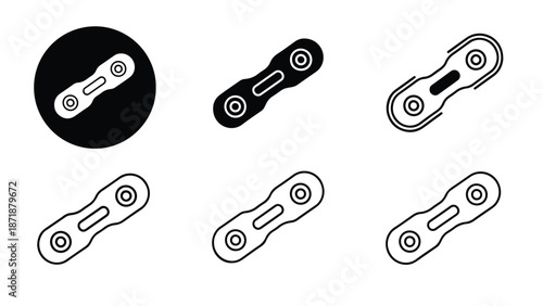 Fidget spinner icons set - Vector icon set - Glyph and solid icon set - Icon vector - Flat Design Icon - line icon set