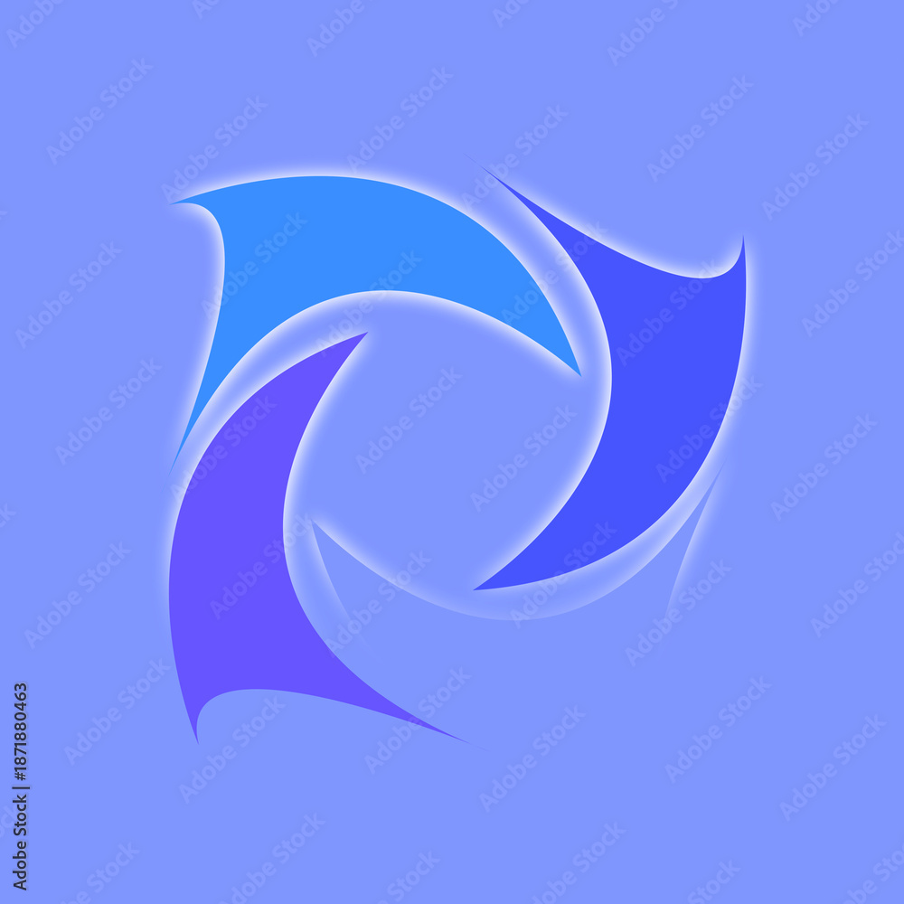 Obraz premium abstract blue background with arrows