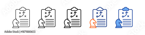 Strategic Planning Different Set Vector Icon