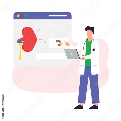 Nephrologist Vector Illustration EPS 10 File 