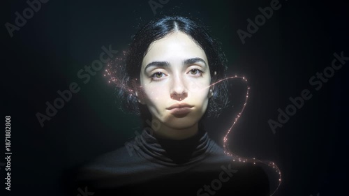 Wallpaper Mural Creative Exploration of Facial Expressions With Digital Effects and Dreamy Visuals Torontodigital.ca