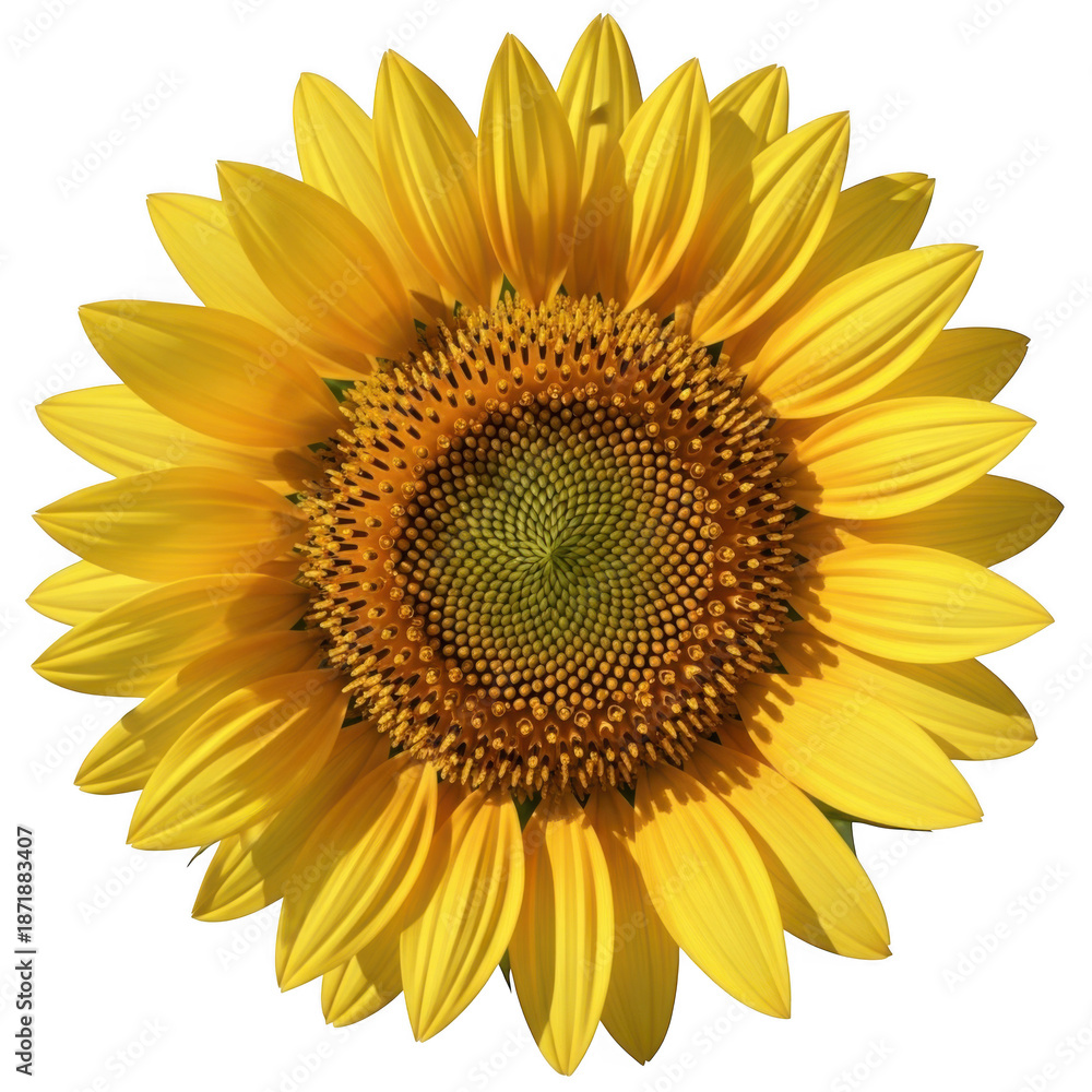Fototapeta premium Vibrant sunflower in full bloom