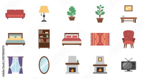 Collection of various furniture and home decor items.
