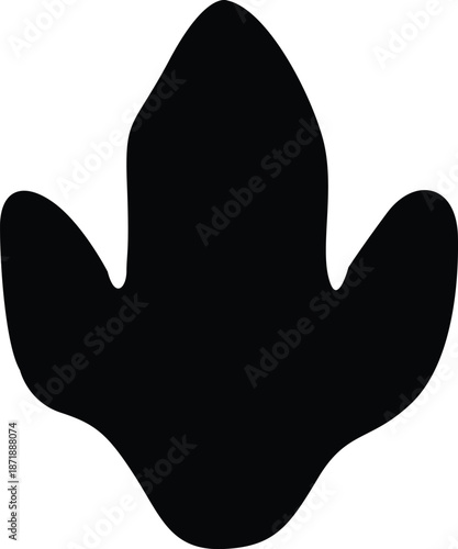 Animals footprints. Wildlife and birds tracks. Different paw prints. Black silhouette imprint icons. Bear and rabbit steps. Fauna trails with inscriptions. Vector zoo footsteps