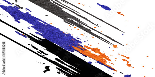 Artistic abstract grunge background featuring colorful paint splashes and watercolor ink strokes on a dirty vector texture design with artistic splatters and stains