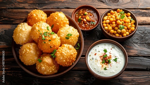 Delicious Dahi Puri - A Popular Indian Street Food Delight.