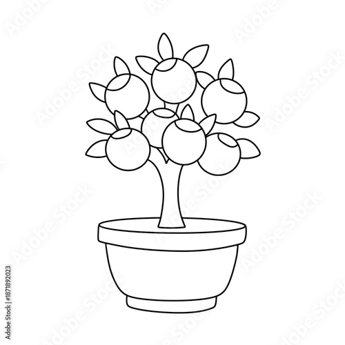 Lunar New Year Line Art Clipart