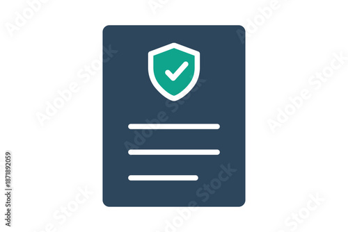 Coverage icon. solid icon style. benefit elements vector illustration