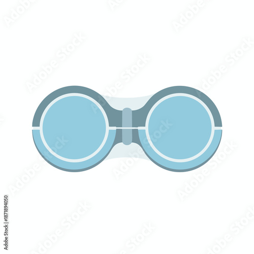 Light Blue Glasses Icon