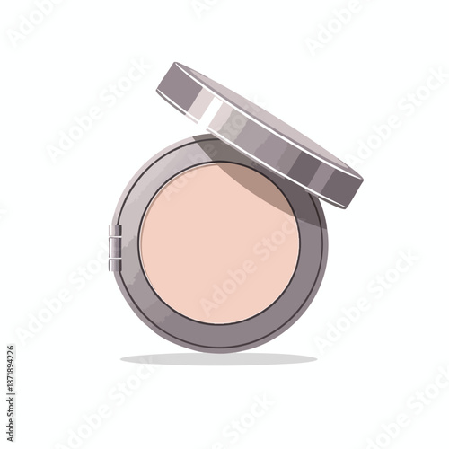 Illustration of Compact Powder Makeup