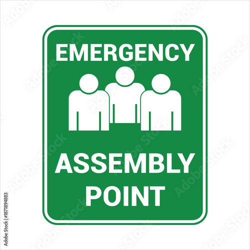 assembly point sign