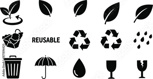 Organic natural bio label icon set with healthy food badges. Fresh eco vegetarian food. Stock vector illustration.