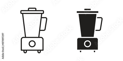 Blender icons in a black filled and outlined style. Set of vector icons