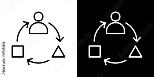 Adaptation Icon Sheet Black And White