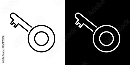 Key Icon Sheet Black And White