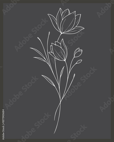 Mughal arch illustration, Mughal Flower Plant Vector Illustration with Ornamental Floral Motifs, 