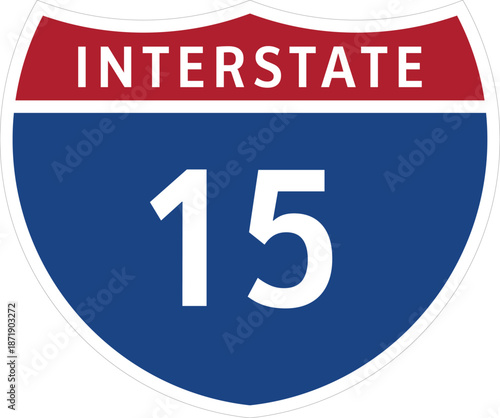 I-15, Interstate 15 Highway System Design Sign