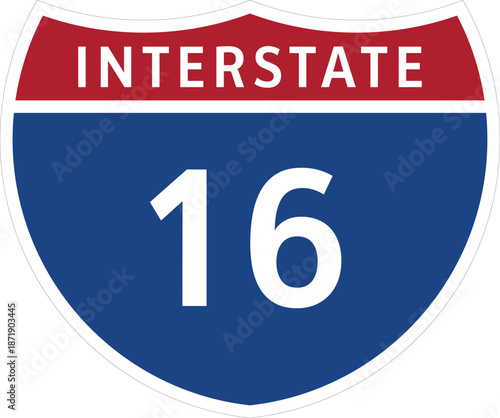 I-16, Interstate 16 Highway System Design Sign