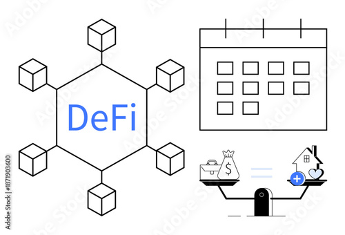 Decentralized Finance. Simplifying DeFi with blockchain network, financial planning, and equality in financial access. Decentralized networks improve transactions globally. For fintech, banking