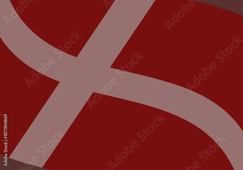 Fondo abstracto con diseño de ondas rojas y cruz blanca simulando una bandera