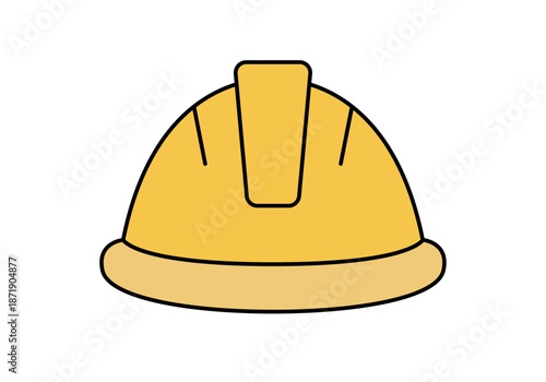 Casco de seguridad amarillo de construcción para protección laboral