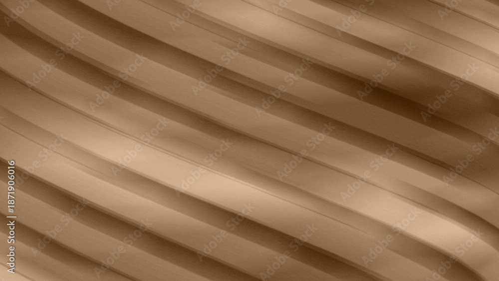 Obraz premium illustration Natural beige wood texture background. Wavy textured plywood, a lot of fiber and small chips, close-up abstract tree