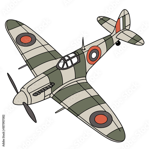 vector illustration of a jet fighter