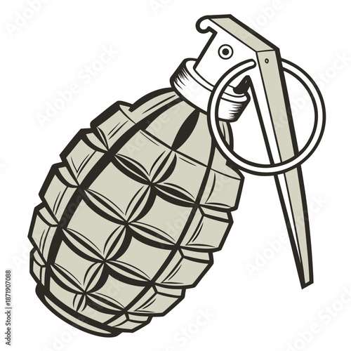 hand holding a grenade
