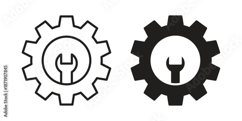 Project Development icons in a black filled and outlined style. Set of vector icons