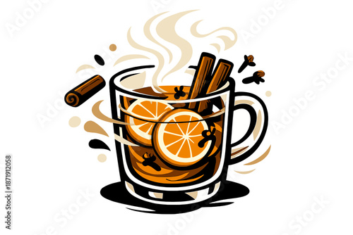 Warm Citrus Cider. Spiced Citrus Cider. Orange wheels, cinnamon sticks, and cloves swirling gently inside a