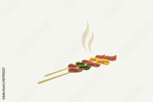 cooking meats roasted barbeque logo