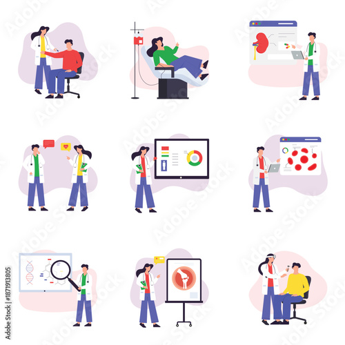 Medical and health care Vector Illustration Set 2