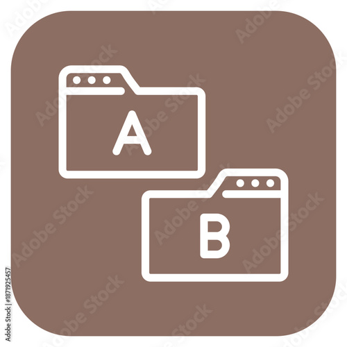 Vector Design Ab Testing Icon Style