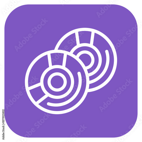 Vector Design Compact Disk Icon Style
