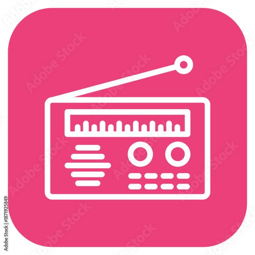 Vector Design Radio Icon Style