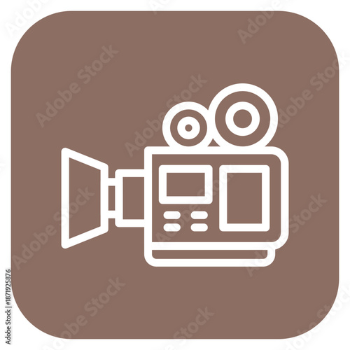 Vector Design Video Camera Icon Style