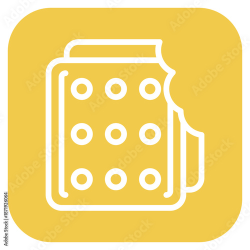 Vector Design Biscuits Icon Style