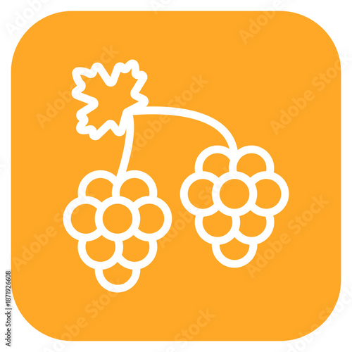 Vector Design Grapes Icon Style