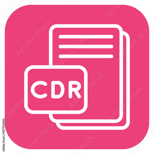 Vector Design CDR Icon Style