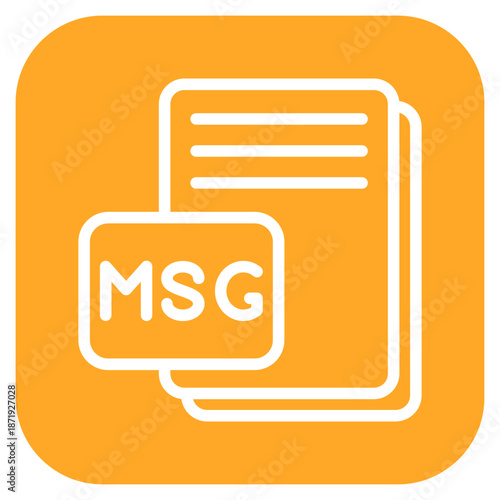 Vector Design MSG Icon Style