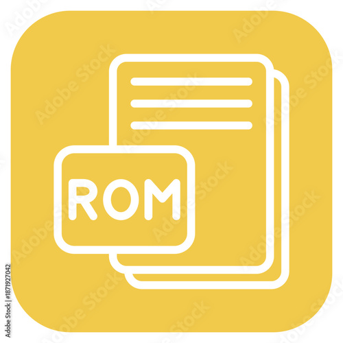 Vector Design ROM Icon Style